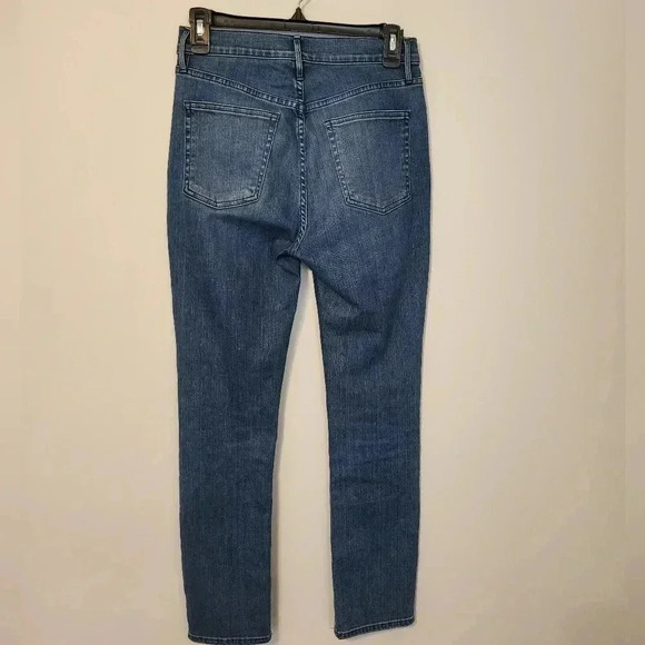 3x1 N.Y.C W4 Colette Slim Crop Jeans High Rise Frayed Distressed Jeans(26) - Picture 6 of 10